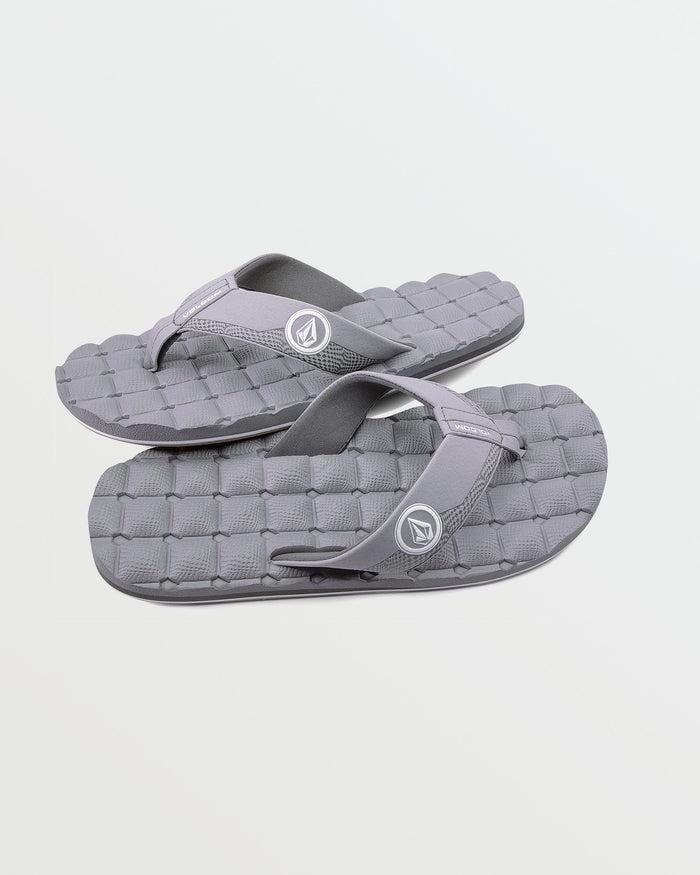 Men's Recliner Sandals-Light Grey-Volcom
