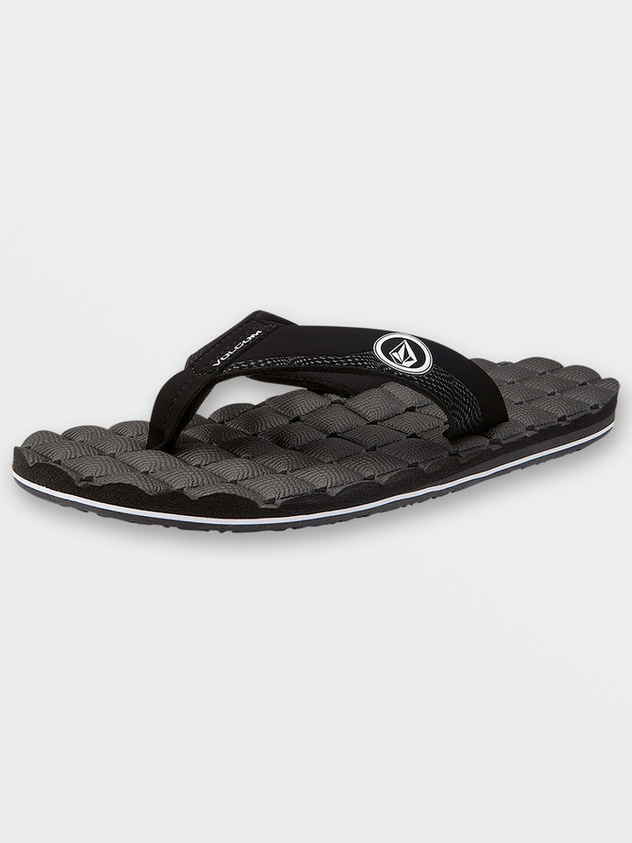 Men's Recliner Sandals-Black/White-Volcom