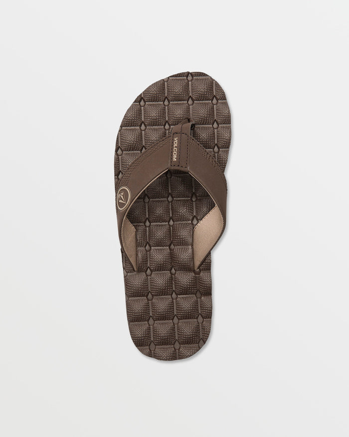Men's Recliner Sandals-Brown-Volcom