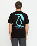 Men's Reelin Short Sleeve Tee-Black-Volcom