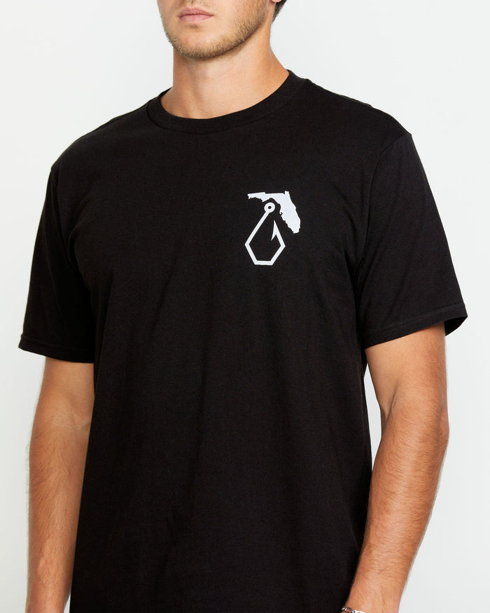 Men's Reelin Short Sleeve Tee-Black-Volcom