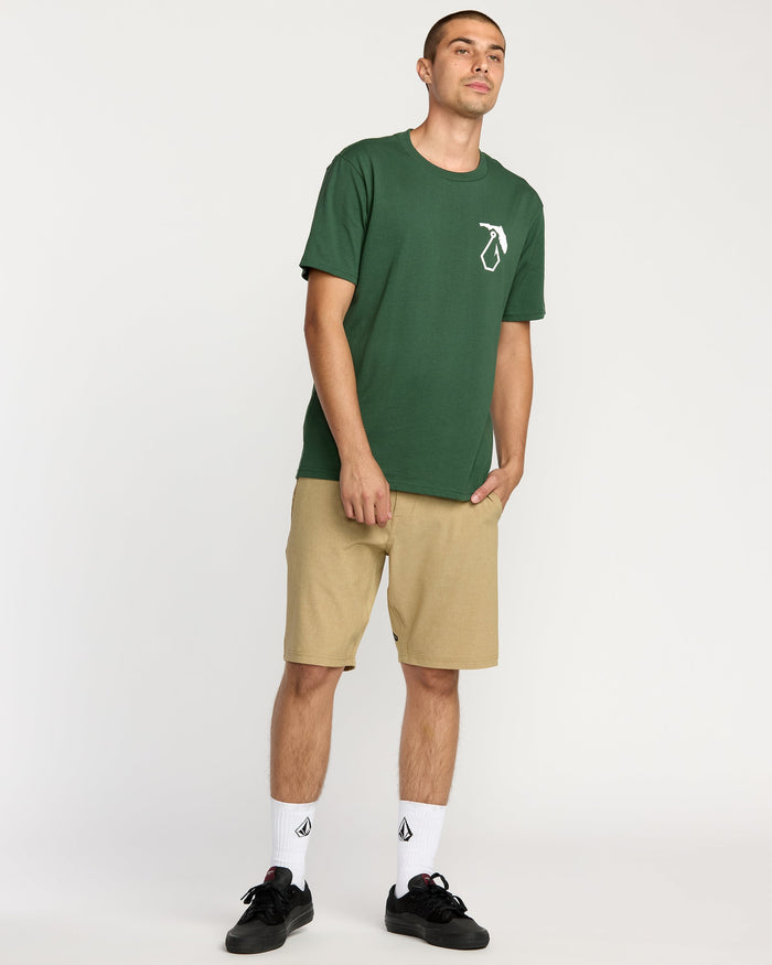 Men's Reelin Short Sleeve Tee-Vineyard Green-Volcom