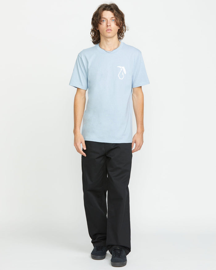 Men's Reelin Short Sleeve Tee-Carolina Blue-Volcom