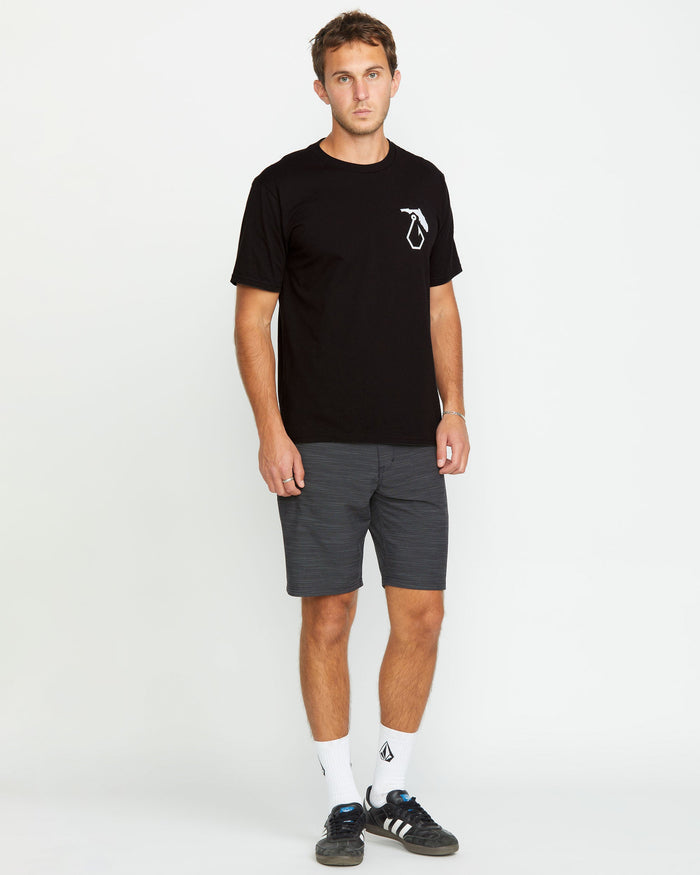 Men's Reelin Short Sleeve Tee-Black-Volcom