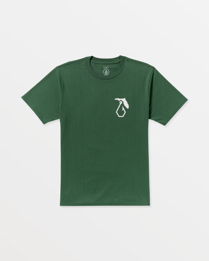 Men's Reelin Short Sleeve Tee-Vineyard Green-Volcom