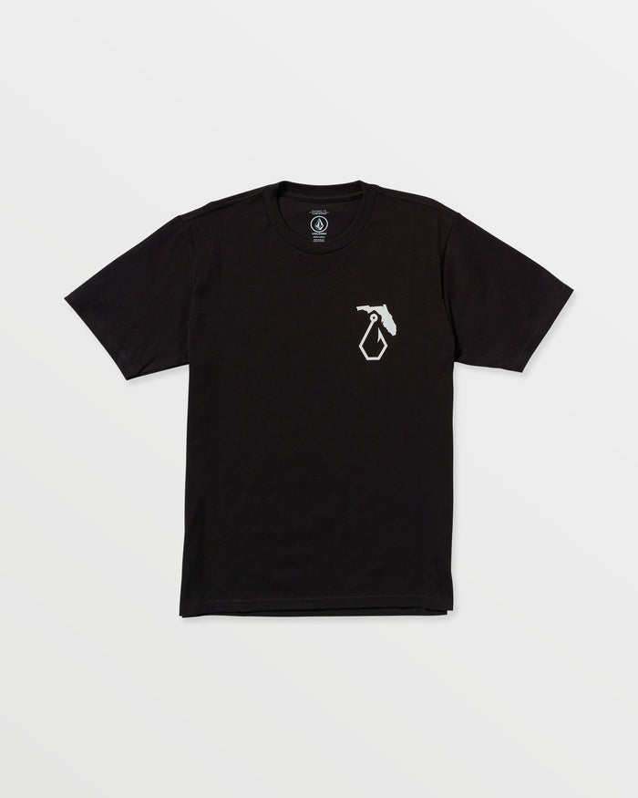 Men's Reelin Short Sleeve Tee-Black-Volcom