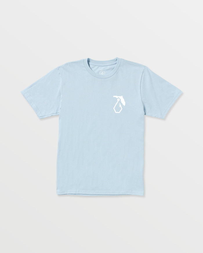 Men's Reelin Short Sleeve Tee-Carolina Blue-Volcom