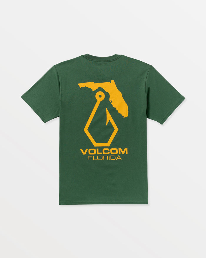 Men's Reelin Short Sleeve Tee-Vineyard Green-Volcom