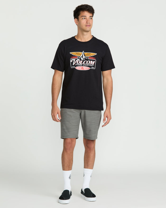 Men's Revel Short Sleeve Tee-Black-Volcom