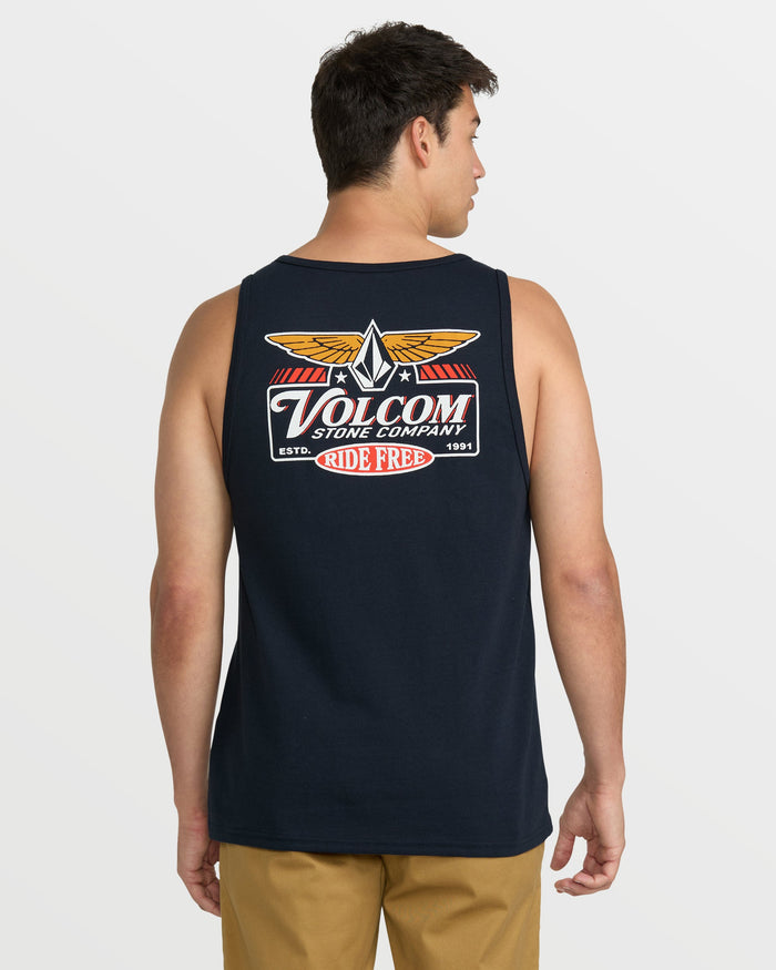 Men's Revel Tank-Navy-Volcom