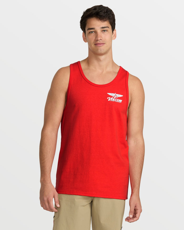 Men's Revel Tank-Chili Red-Volcom