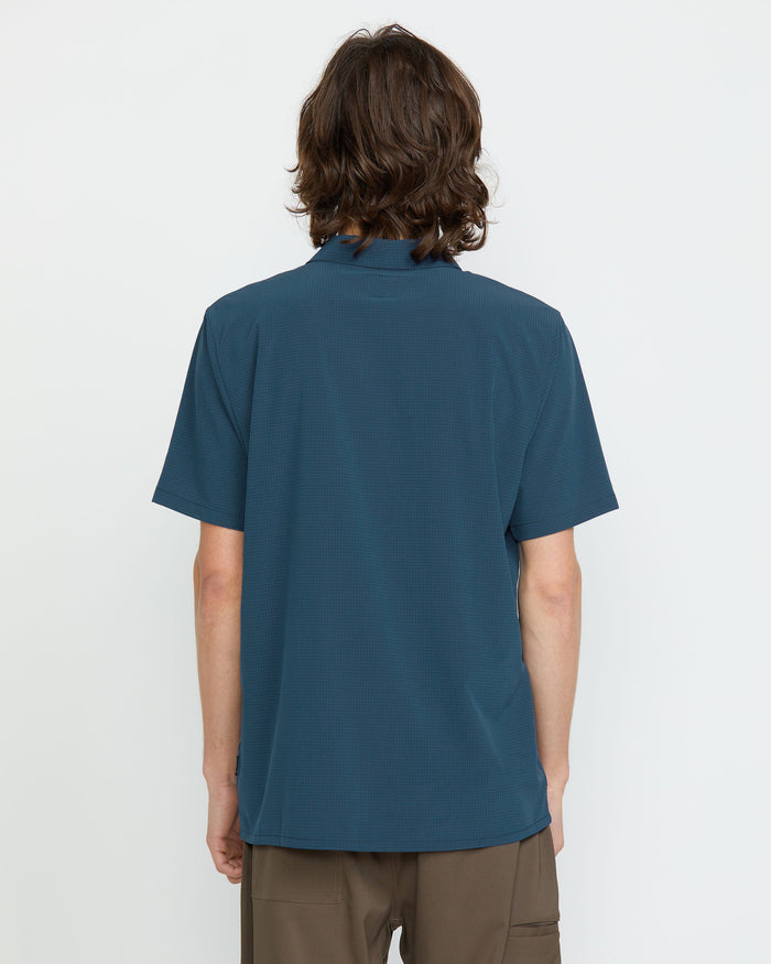 Men's Ridgestone Short Sleeve Shirt-Deep Blue-Volcom