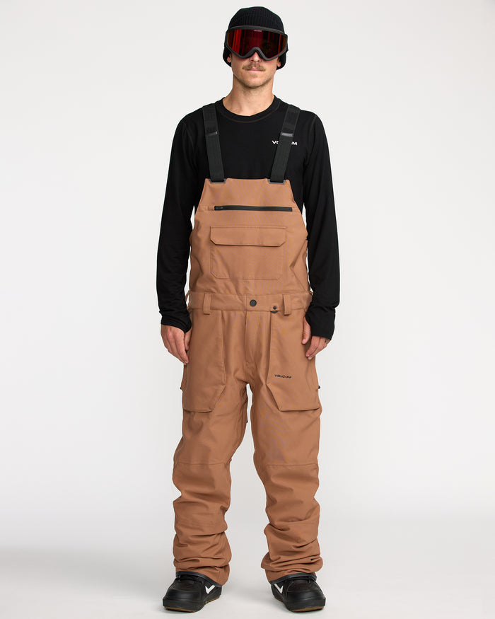 Men's Roan Bib Overall-Terra Brown-Volcom