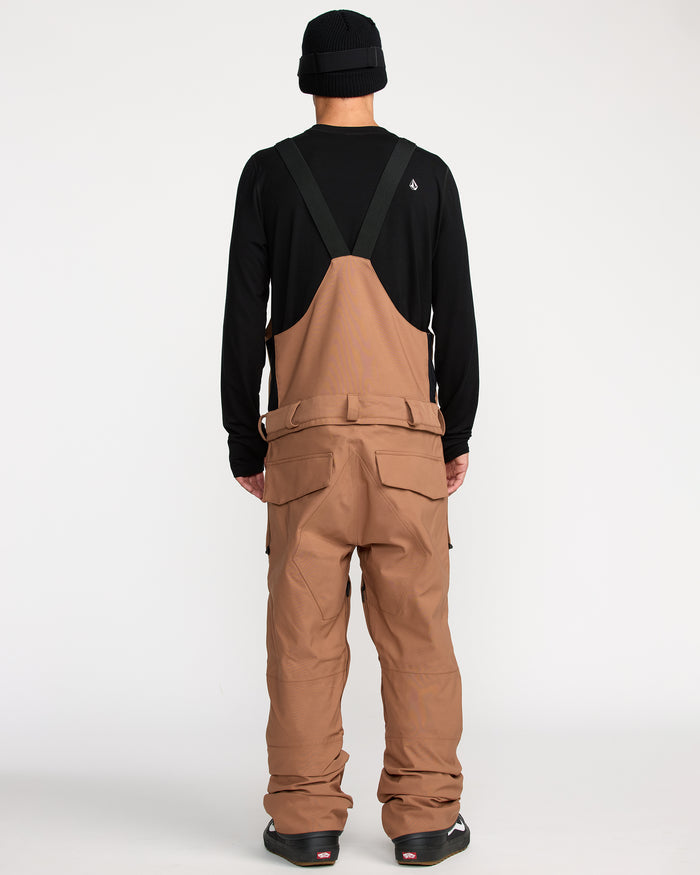 Men's Roan Bib Overall-Terra Brown-Volcom