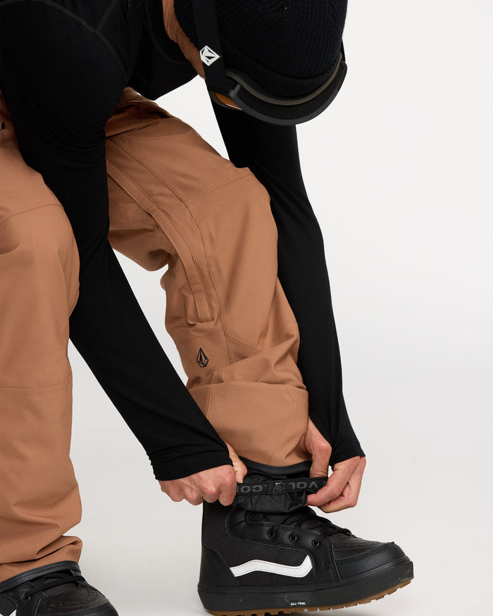 Men's Roan Bib Overall-Terra Brown-Volcom