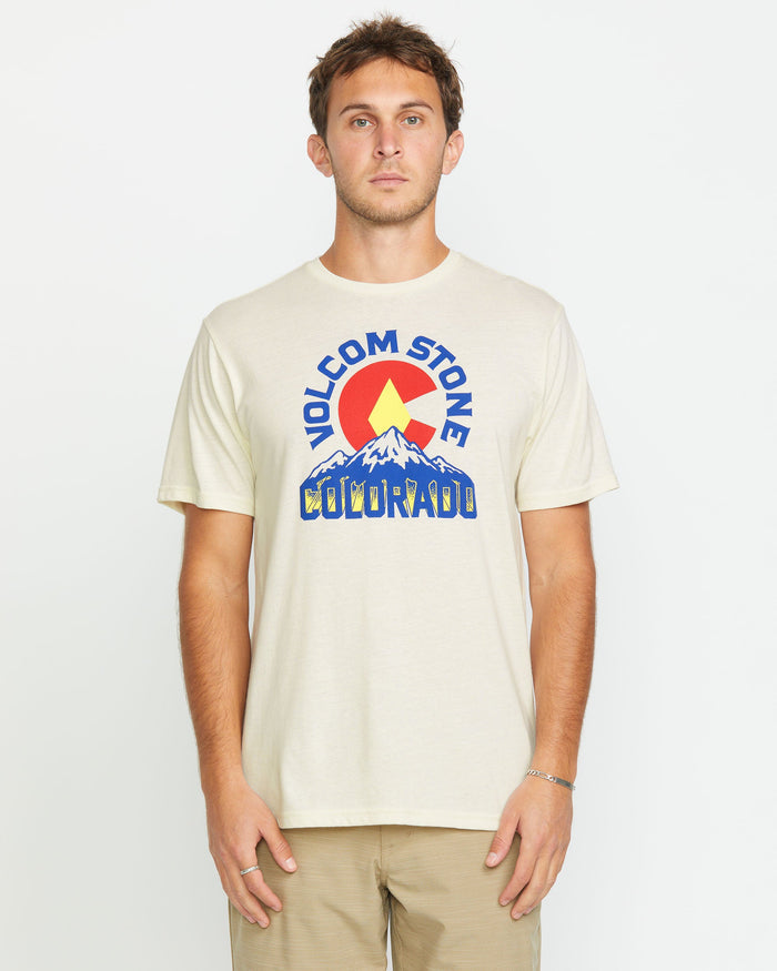 Men's Rockyrado Short Sleeve Tee-Off White Heather-Volcom