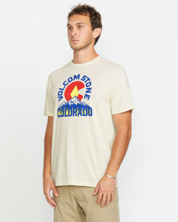Men's Rockyrado Short Sleeve Tee-Off White Heather-Volcom