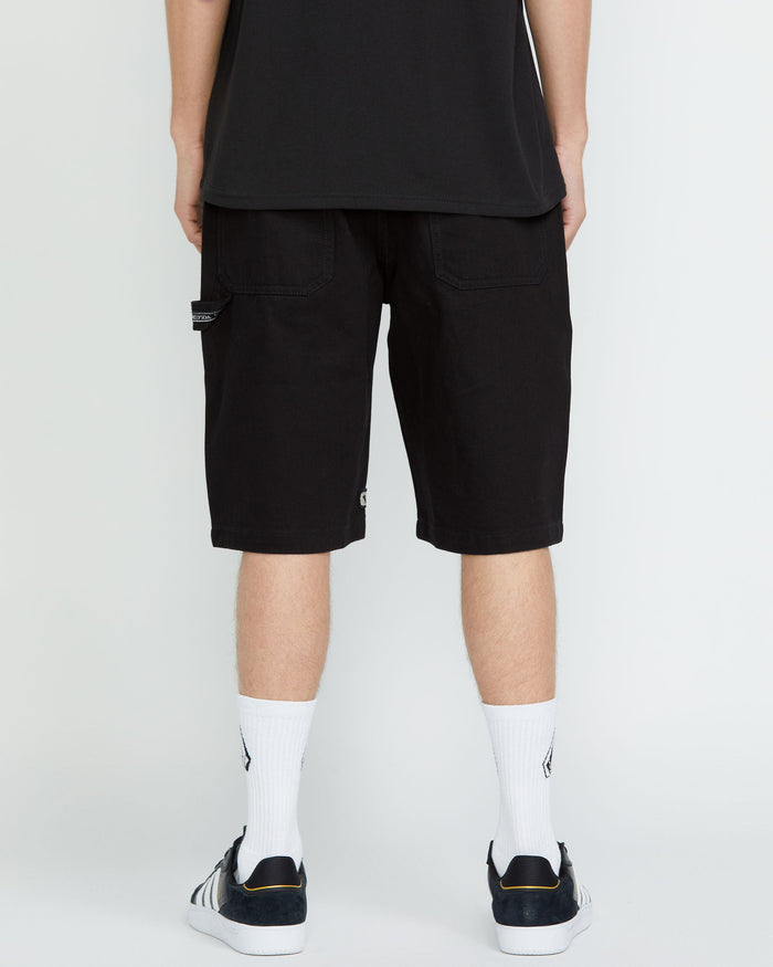 Men's Sawhorse Denim Shorts-Black-Volcom