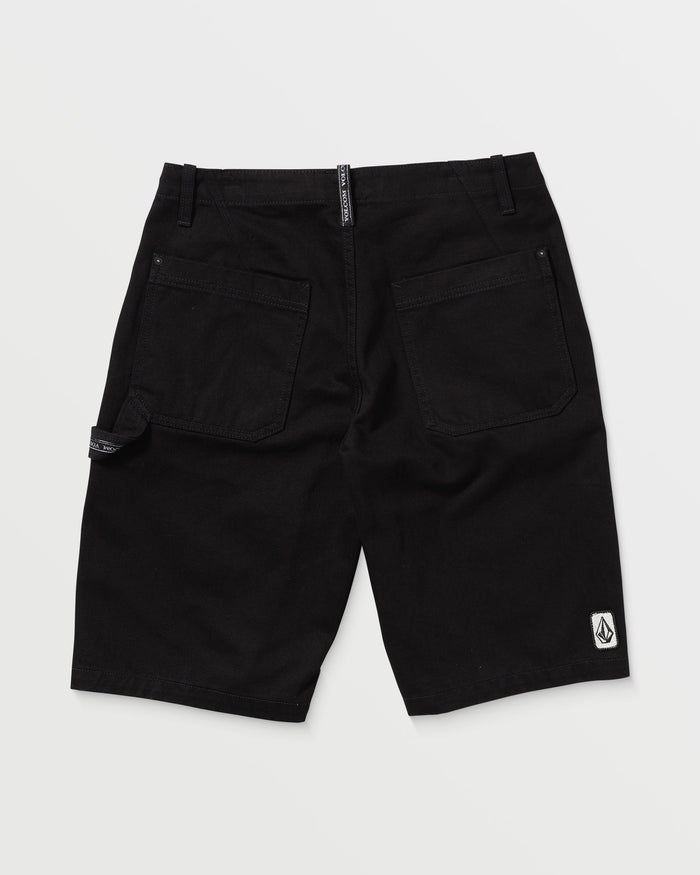 Men's Sawhorse Denim Shorts-Black-Volcom