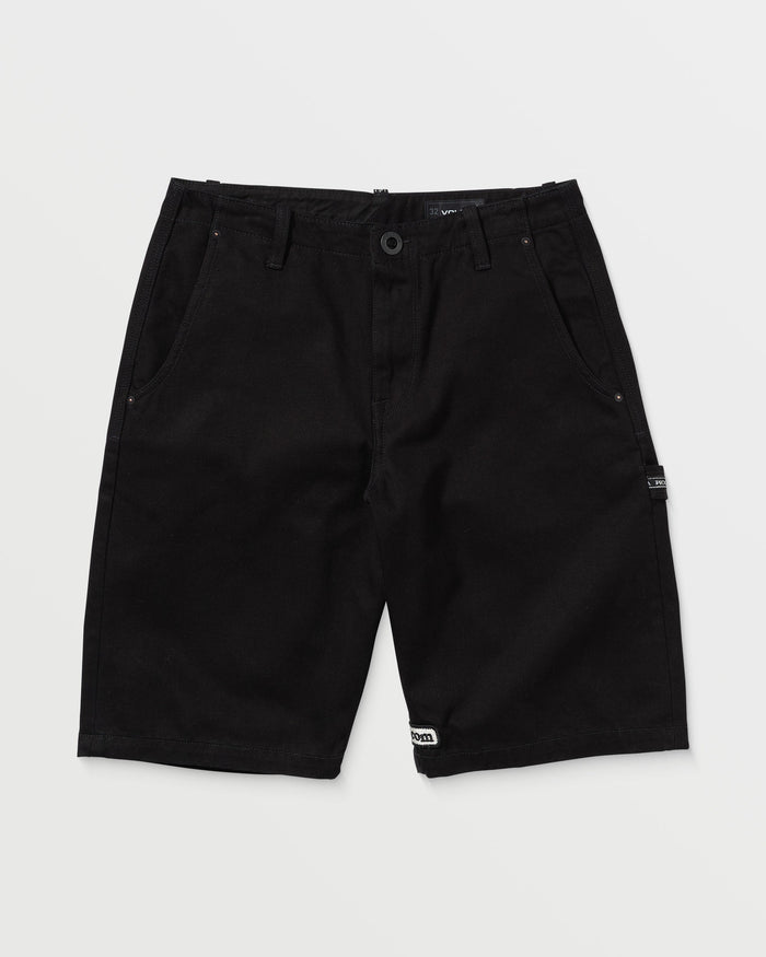 Men's Sawhorse Denim Shorts-Black-Volcom