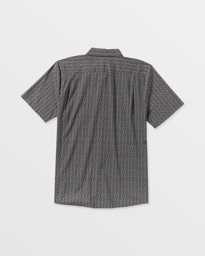 Men's Scaler Stone Woven Short Sleeve Shirt-Moonbeam-Volcom