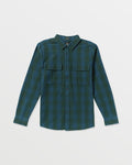 Men's Shadowstone Flannel Long Sleeve Shirt-Scarab-Volcom