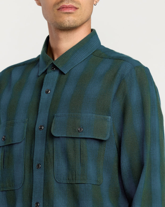 Volcom Men's Shadowstone Flannel Long Sleeve Shirt