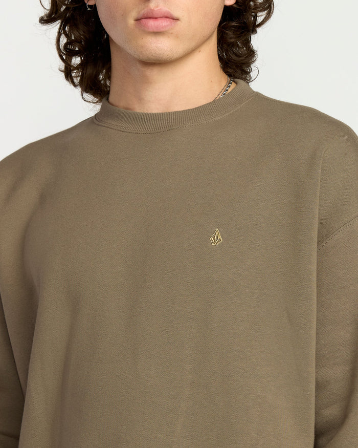 Men's Single Stone Pw Crew-Brindle-Volcom