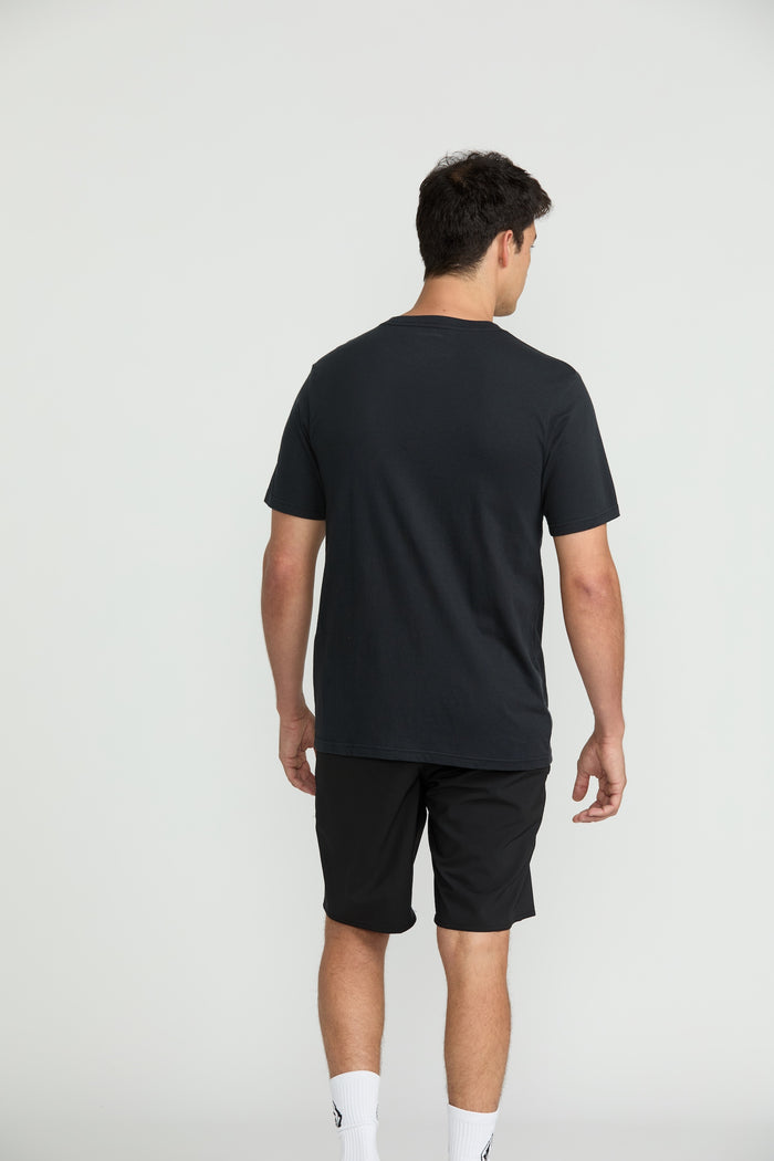 Men's Sinkem Short Sleeve Tee-Antique Black-Volcom