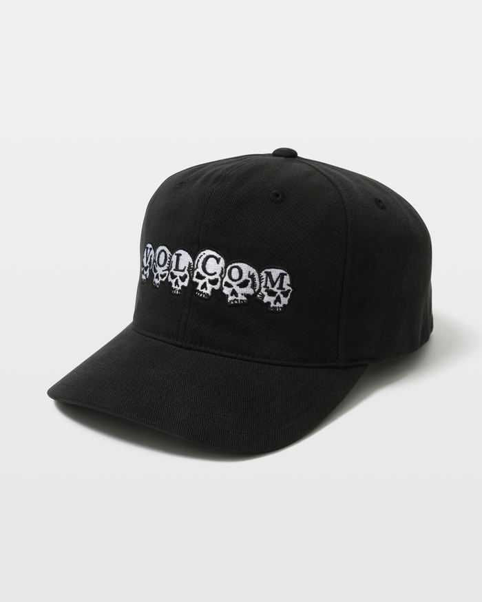 Skull Line Adj Hat-Antique Black-Volcom