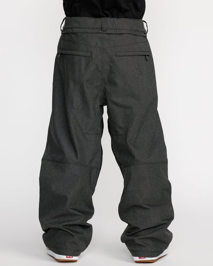Men's Snow Billow Pant-Black Denim-Volcom