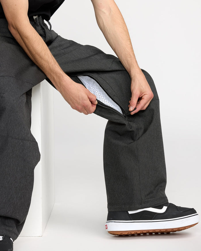 Men's Snow Billow Pant-Black Denim-Volcom
