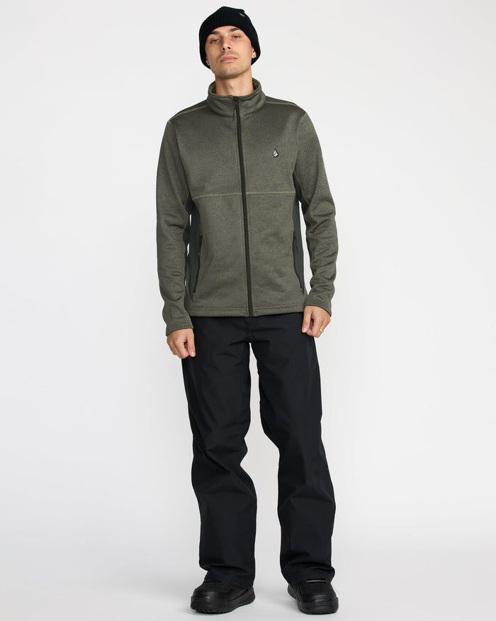 Volcom Men's Snowbound Fleece Full Zip Military