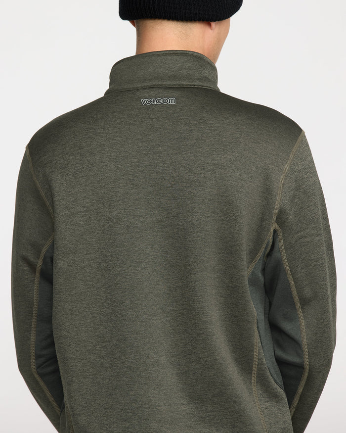 Men's Snowbound Fleece Full Zip-Military-Volcom