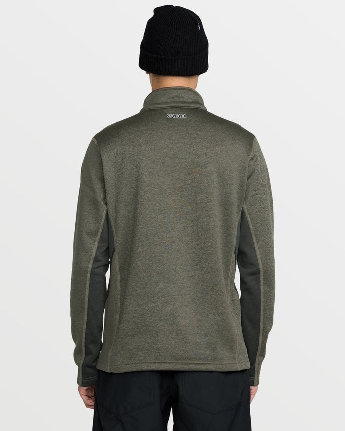 Men's Snowbound Fleece Full Zip-Military-Volcom