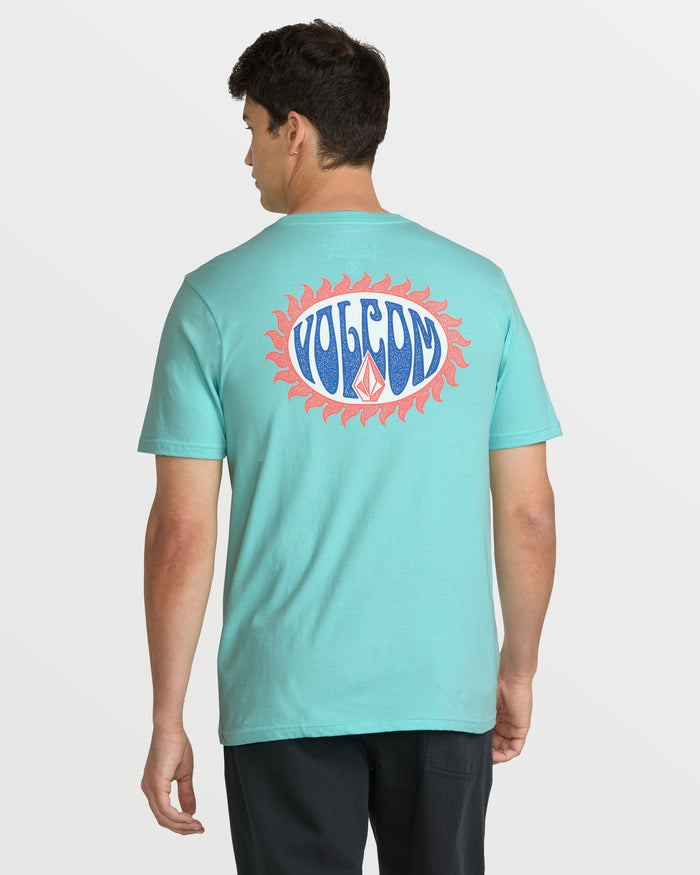 Men's Solarized Short Sleeve Tee-Poolside-Volcom