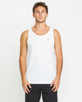 Men's Solid Heather Tank-White-Volcom