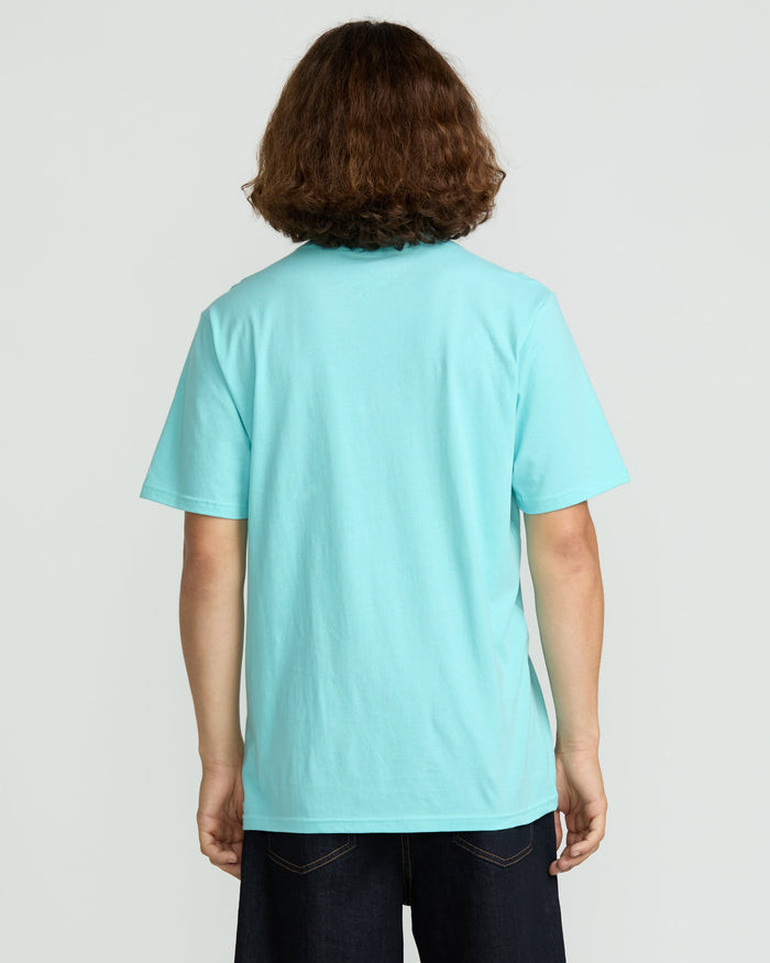 Men's Solid Short Sleeve Shirt Pocket Tee-Poolside-Volcom