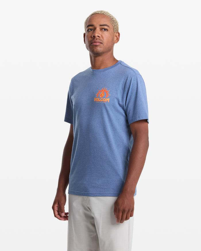 Men's Solstice Short Sleeve Tee-Blueberry-Volcom