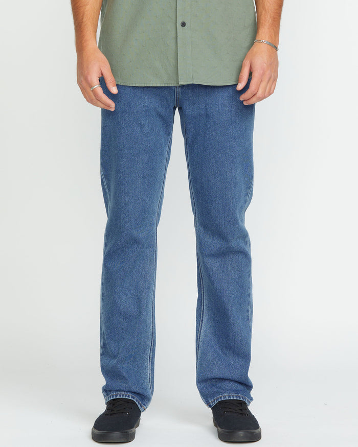 Men's Solver Modern Fit Jeans-Standard Issue Blue-Volcom