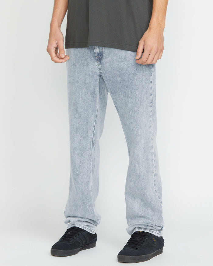 Men's Solver Modern Fit Jeans-Carolina Blue-Volcom