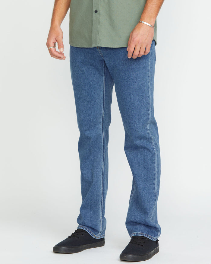 Men's Solver Modern Fit Jeans-Standard Issue Blue-Volcom