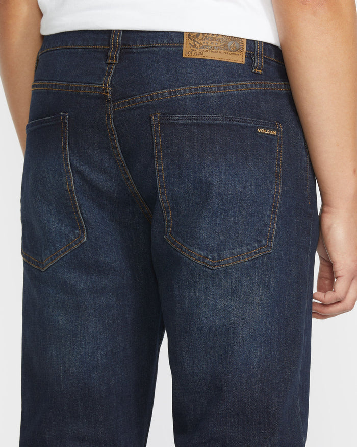Men's Solver Modern Fit Jeans-New Vintage Blue-Volcom