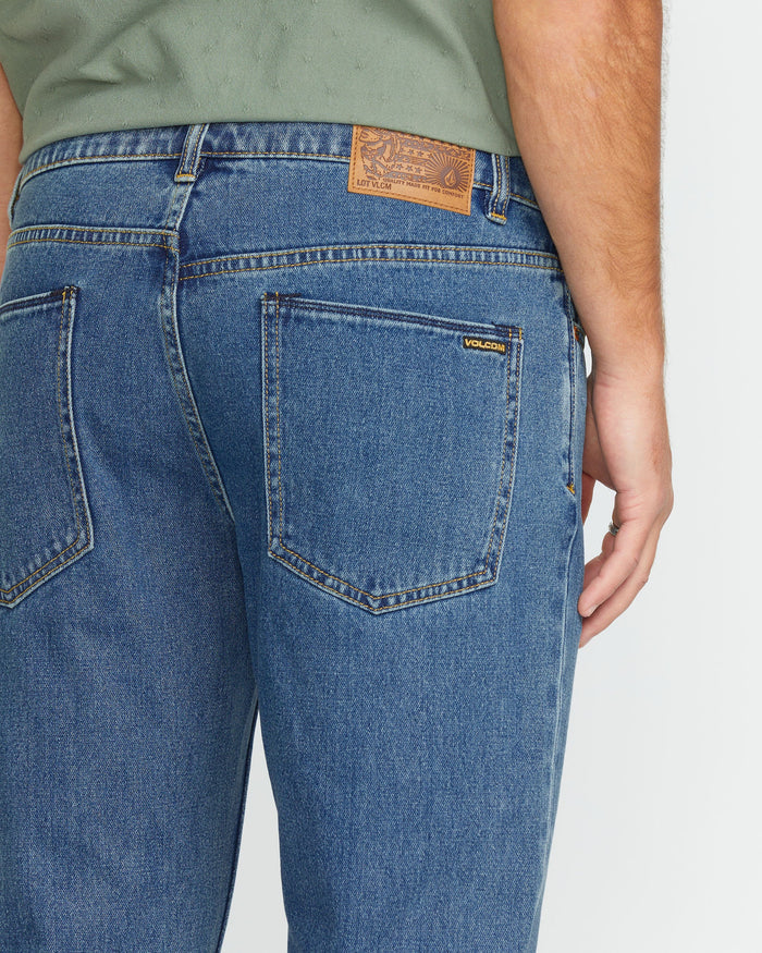 Men's Solver Modern Fit Jeans-Standard Issue Blue-Volcom