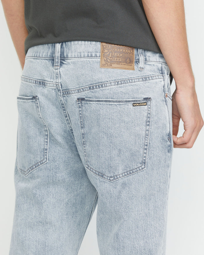 Men's Solver Modern Fit Jeans-Carolina Blue-Volcom