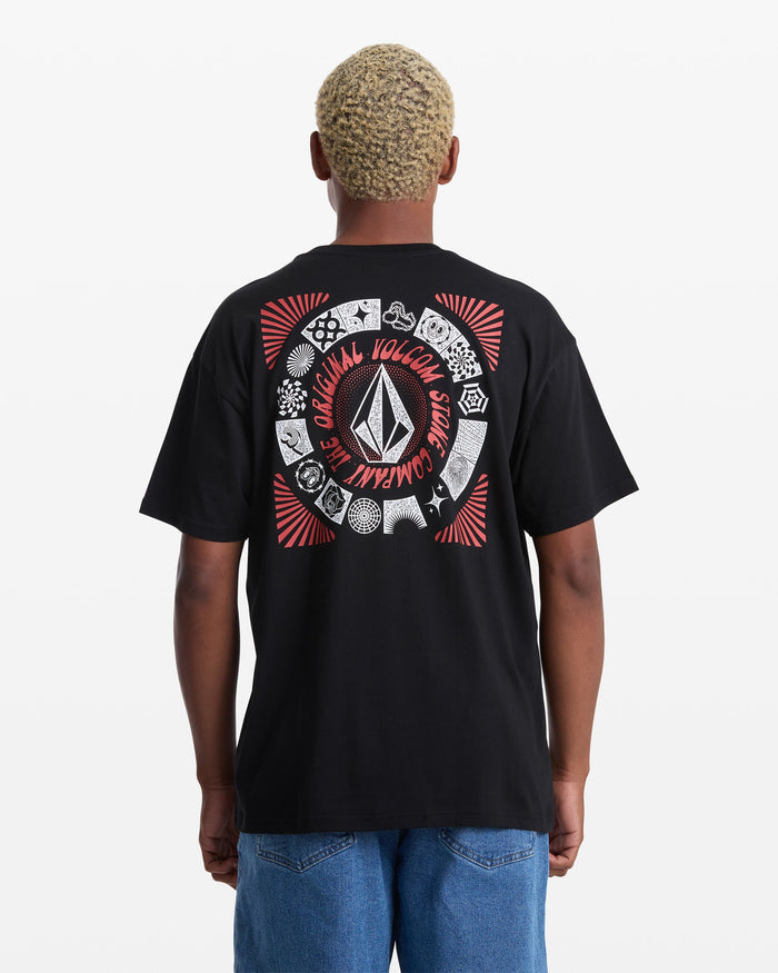 Men's Speed Beacon Short Sleeve Tee-Black-Volcom