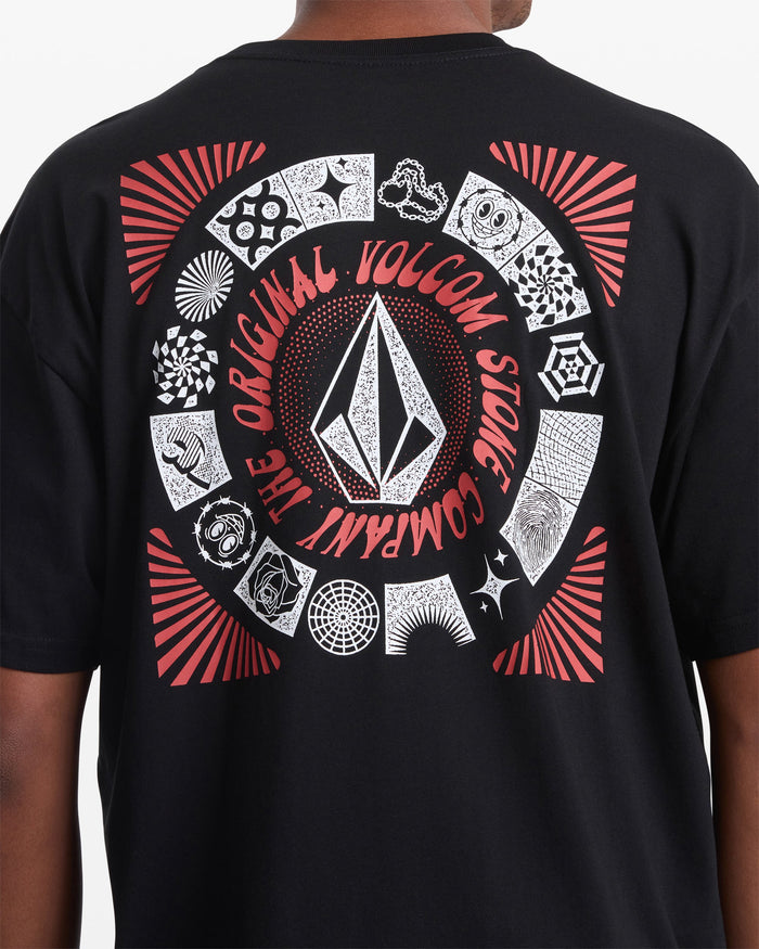 Men's Speed Beacon Short Sleeve Tee-Black-Volcom