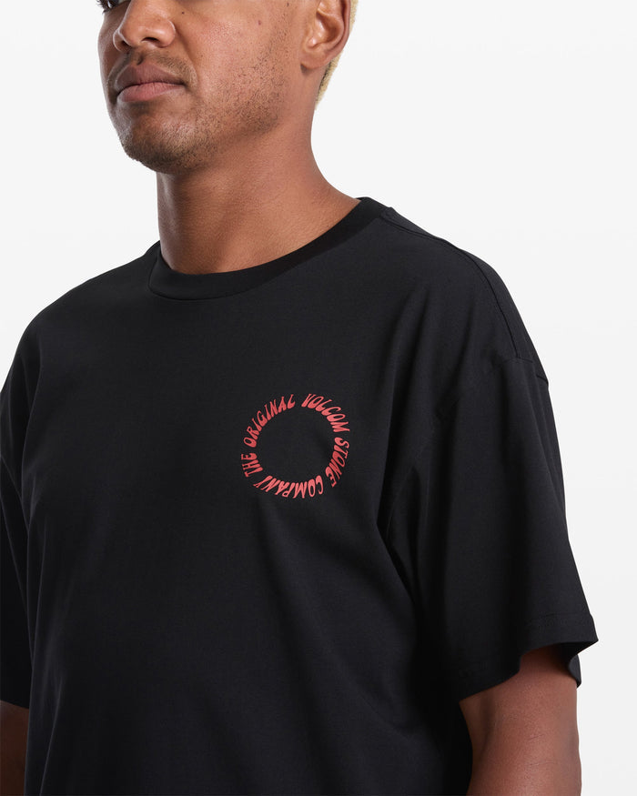 Men's Speed Beacon Short Sleeve Tee-Black-Volcom