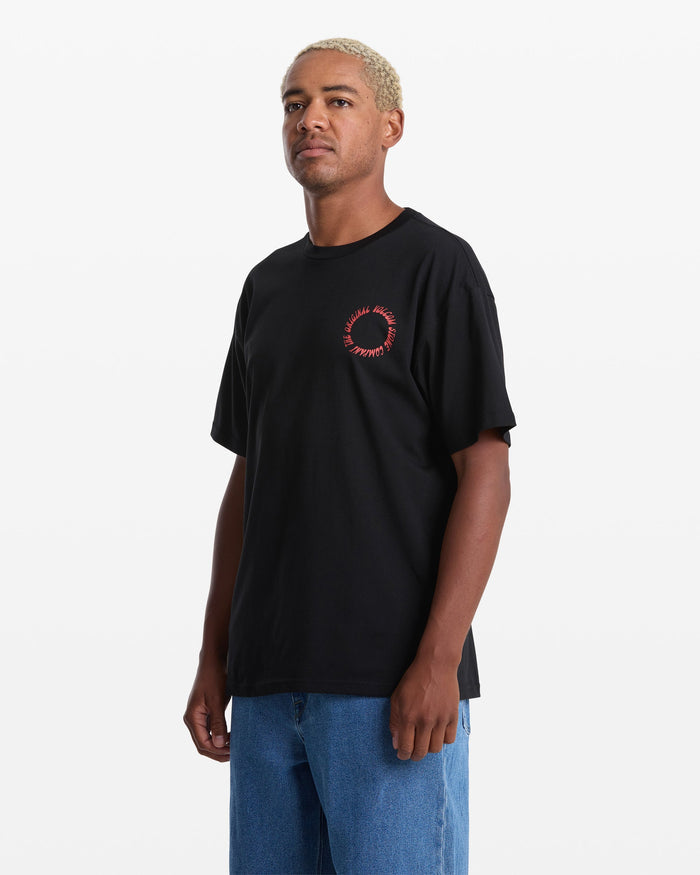 Men's Speed Beacon Short Sleeve Tee-Black-Volcom