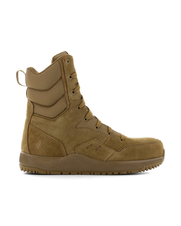 Men's Stone Force Safety Toe Tactical Boots with Side Zipper-Coyote-Volcom